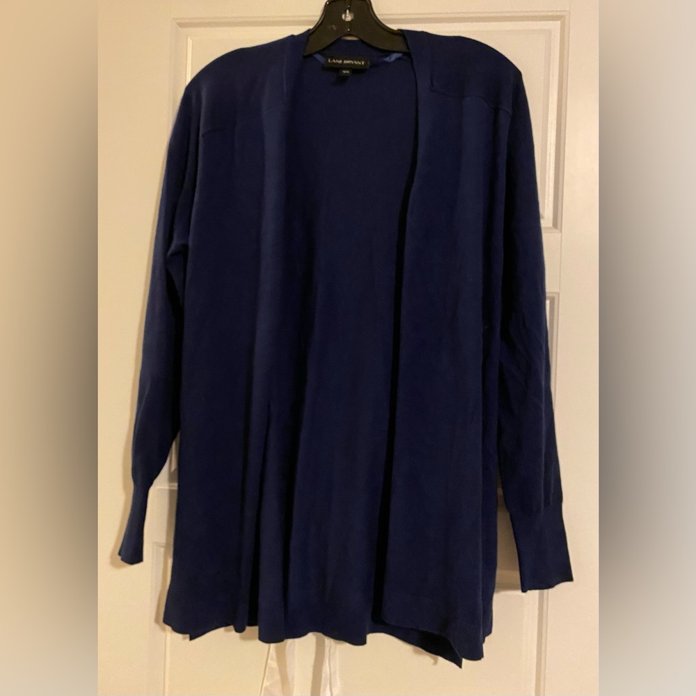 LANE BRYANT 14/16 open front cardigan with tie on back